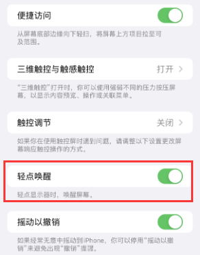 登封苹果授权维修站分享iPhone轻点无法唤醒怎么办