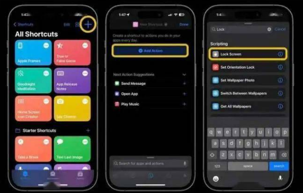 登封苹果14锁屏维修店分享iPhone14升级iOS16.4后如何创建锁屏快捷方式 