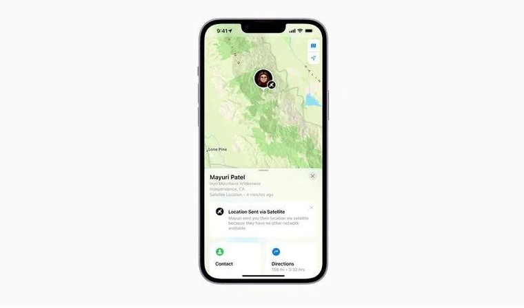 登封苹果14维修分享iPhone14系列中 FindMy功能通过卫星分享位置方法教程 